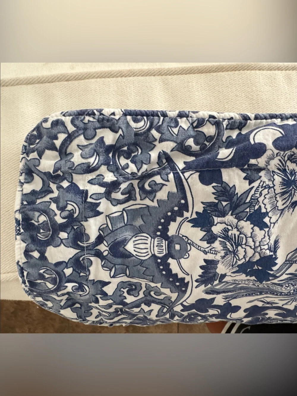 1 RALPH LAUREN TAMARIND PORCELAIN BIRD BLUE & WHITE PILLOW SHAM